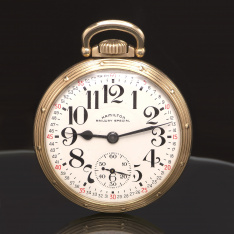 Railroad Watch | Hamilton Railway Special  Pocket Watch CA1950 | 16 Size, 21 Jewel